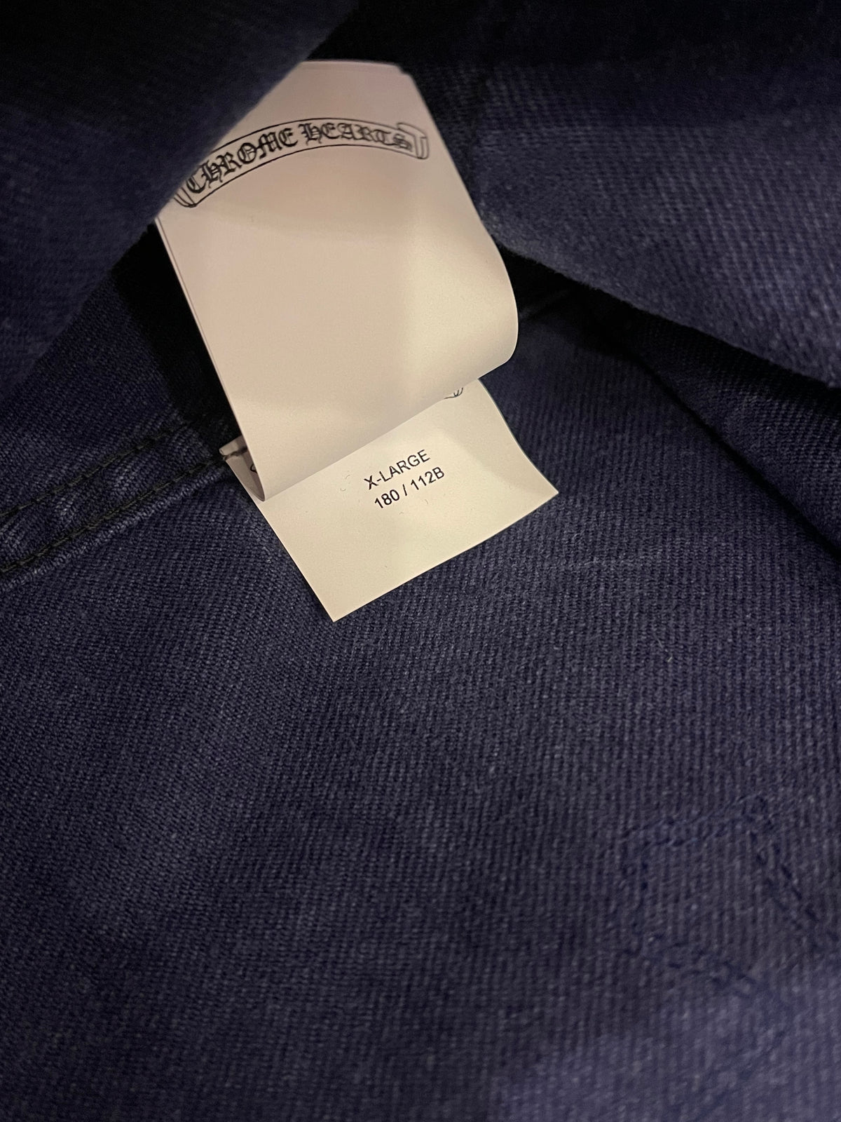 Vintage French Blue Cross Patch Work Jacket
