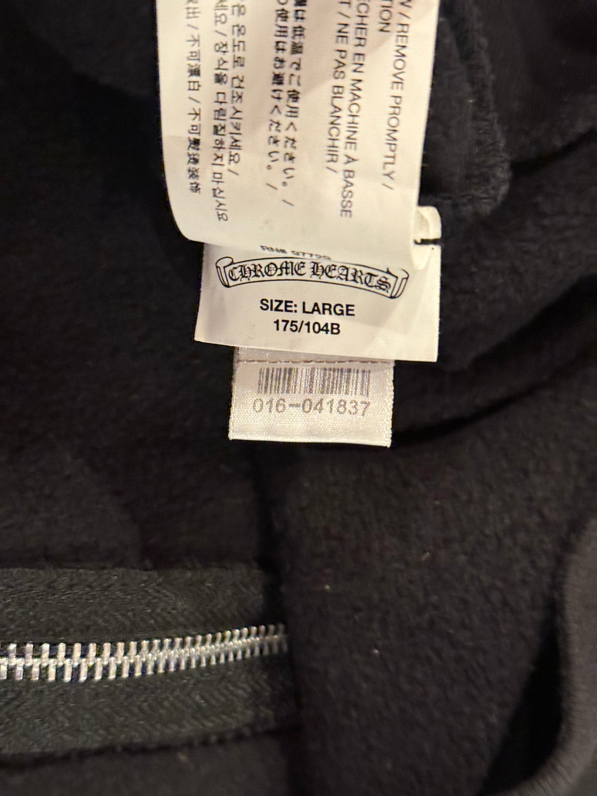 Triple Cross Zip-Up Hoodie