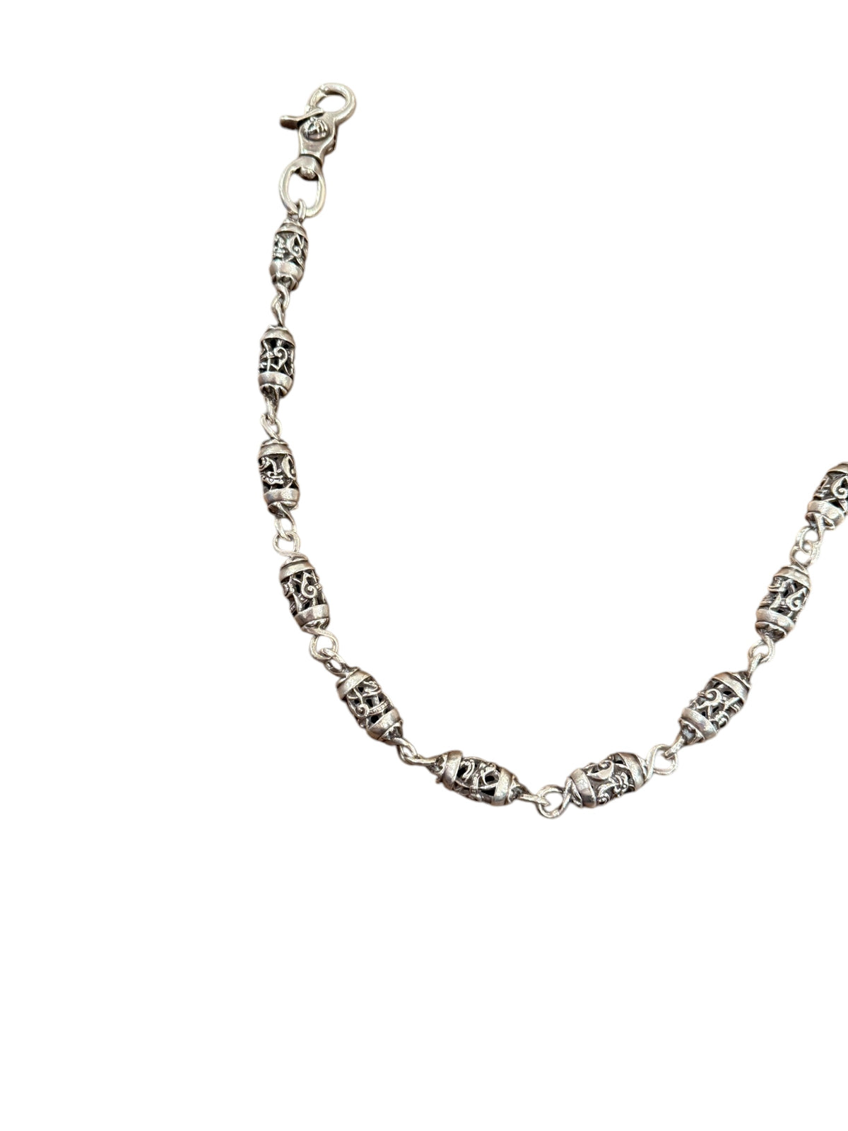 Celtic Roller Double Lobster Clasp Long Wallet Chain