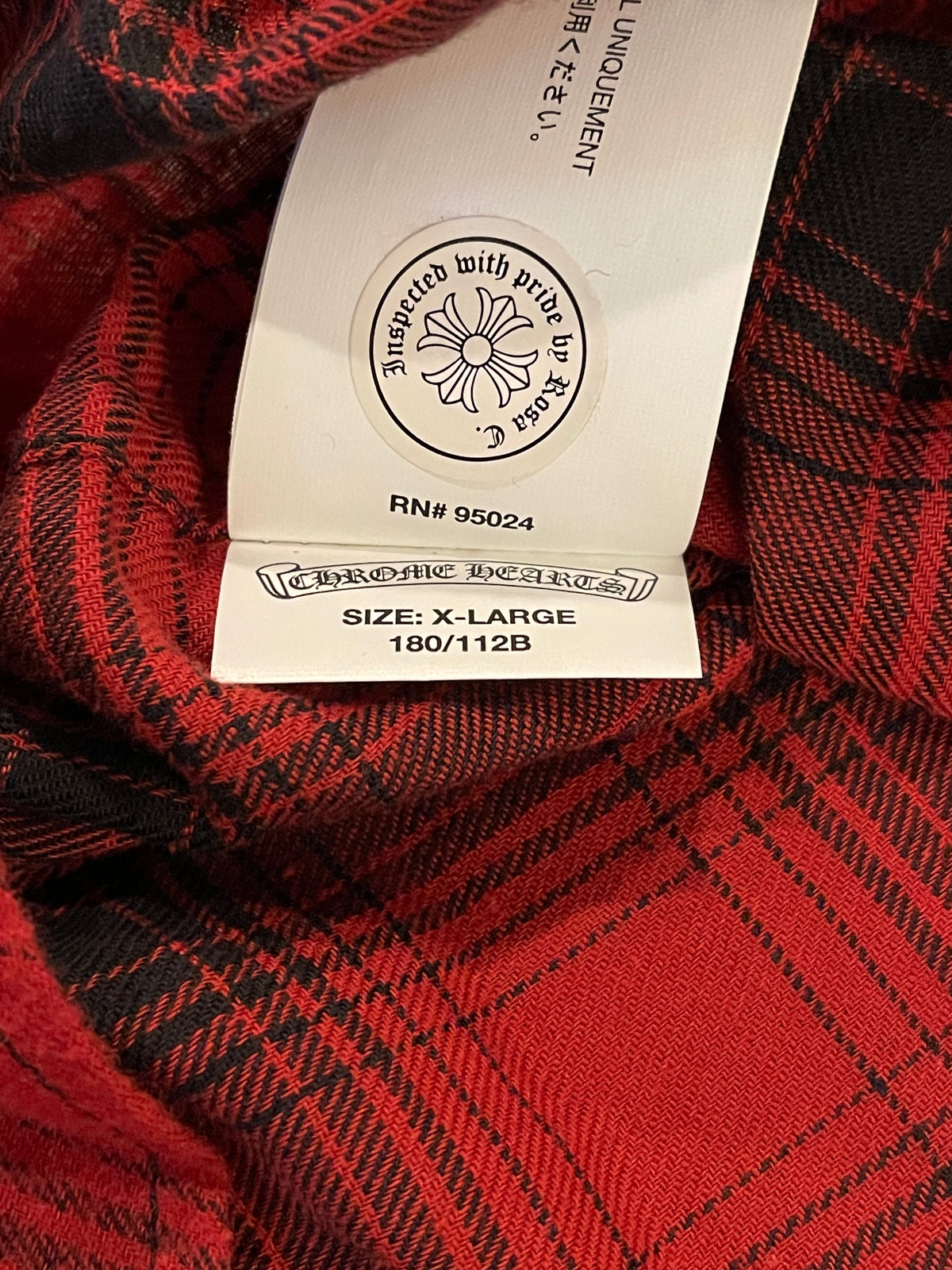 Mini Plus Patch Red Loose End Flannel