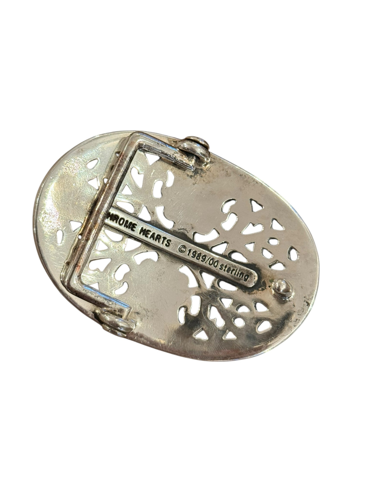 Chrome Hearts 1.5in Classic Oval Belt Buckle