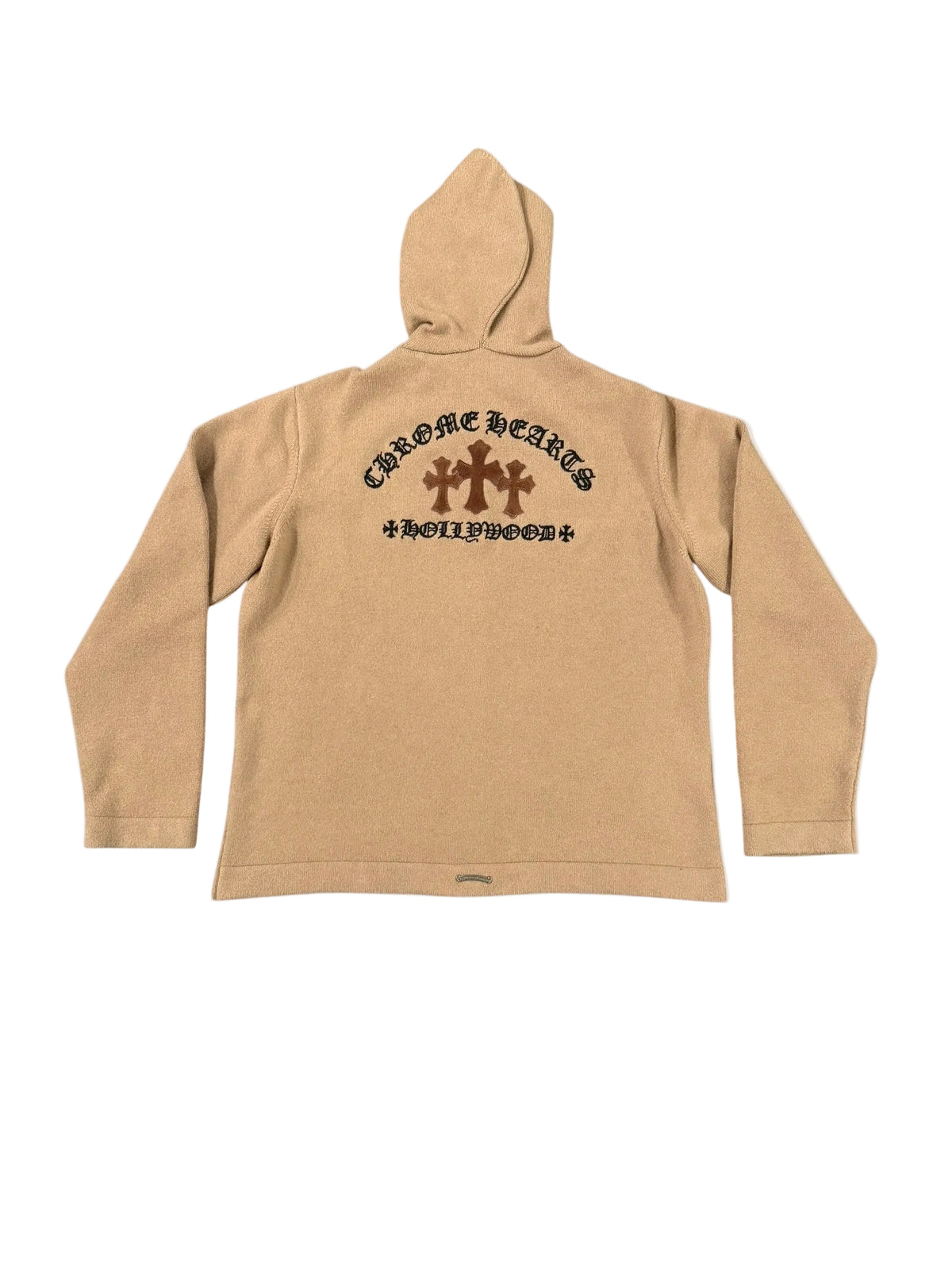 Chrome Hearts Sail'n Cross Patch Cashmere Zip-Up Hoodie