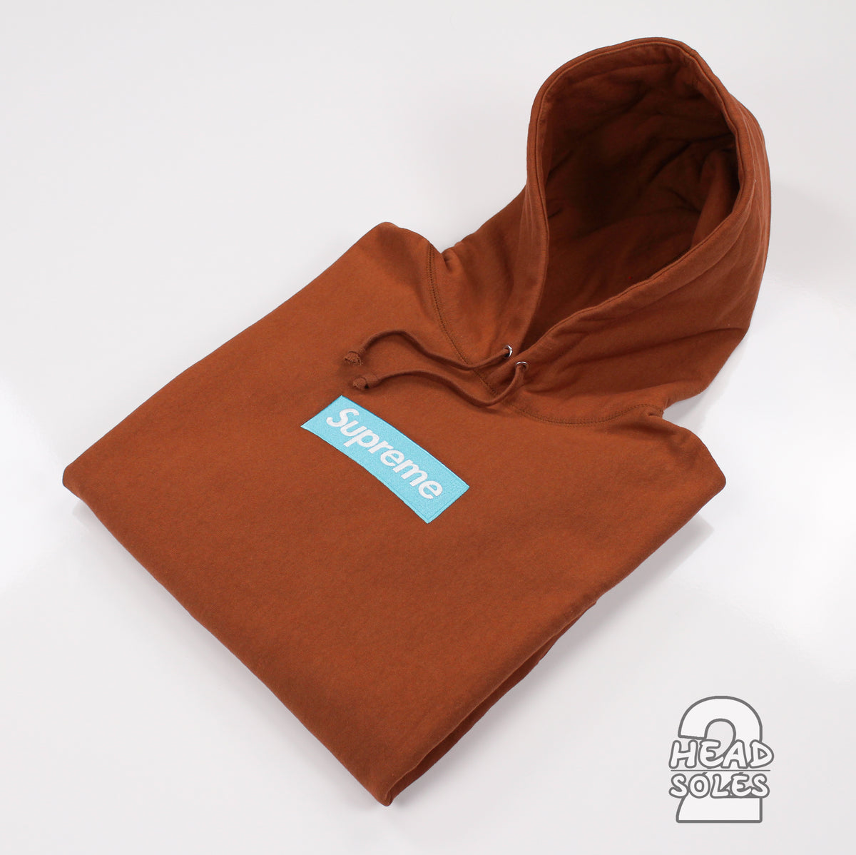 Supreme FW17 box logo hooded sweatshirt in Rust color - Medium