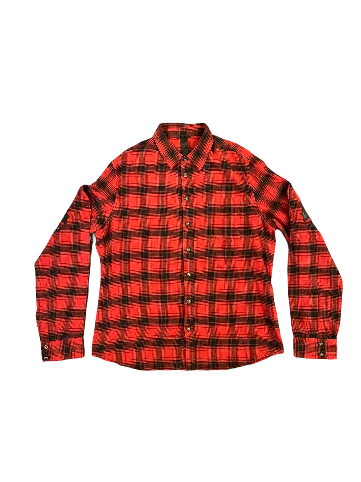Mini Plus Patch Red Loose End Flannel