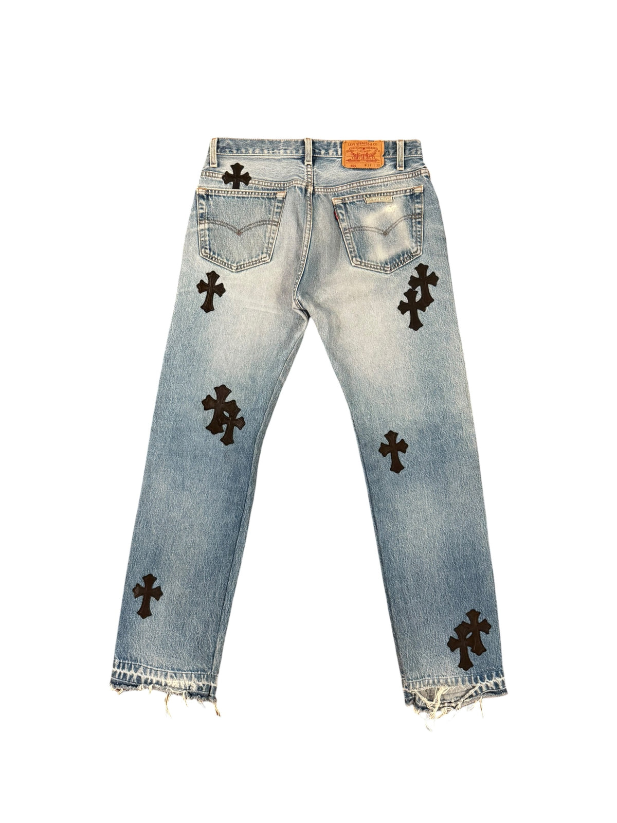 Light Wash Cross Patch Levi's Denim Jeans