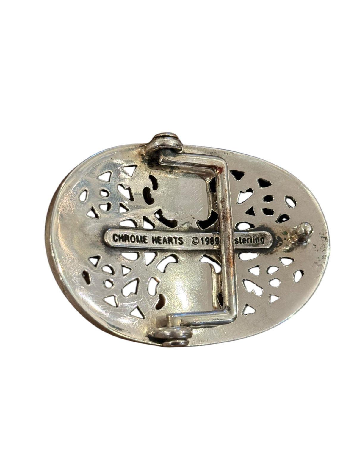 Chrome Hearts 1.5in Classic Oval Belt Buckle