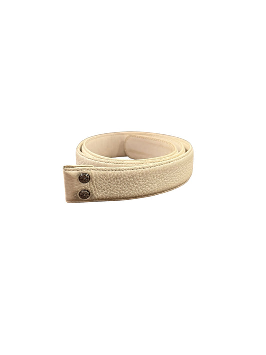 Chrome Hearts White Leather Belt Strap