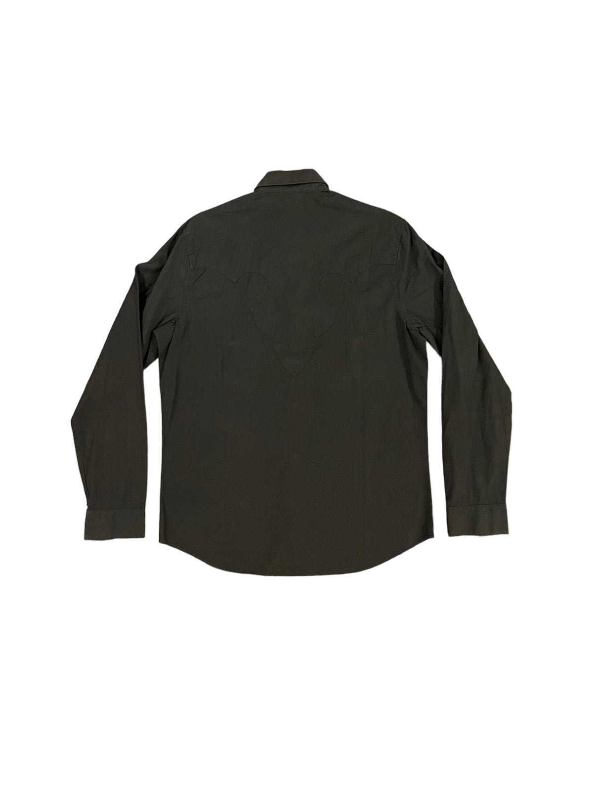 Large Cross Patch Denim Loose Ends Shirt