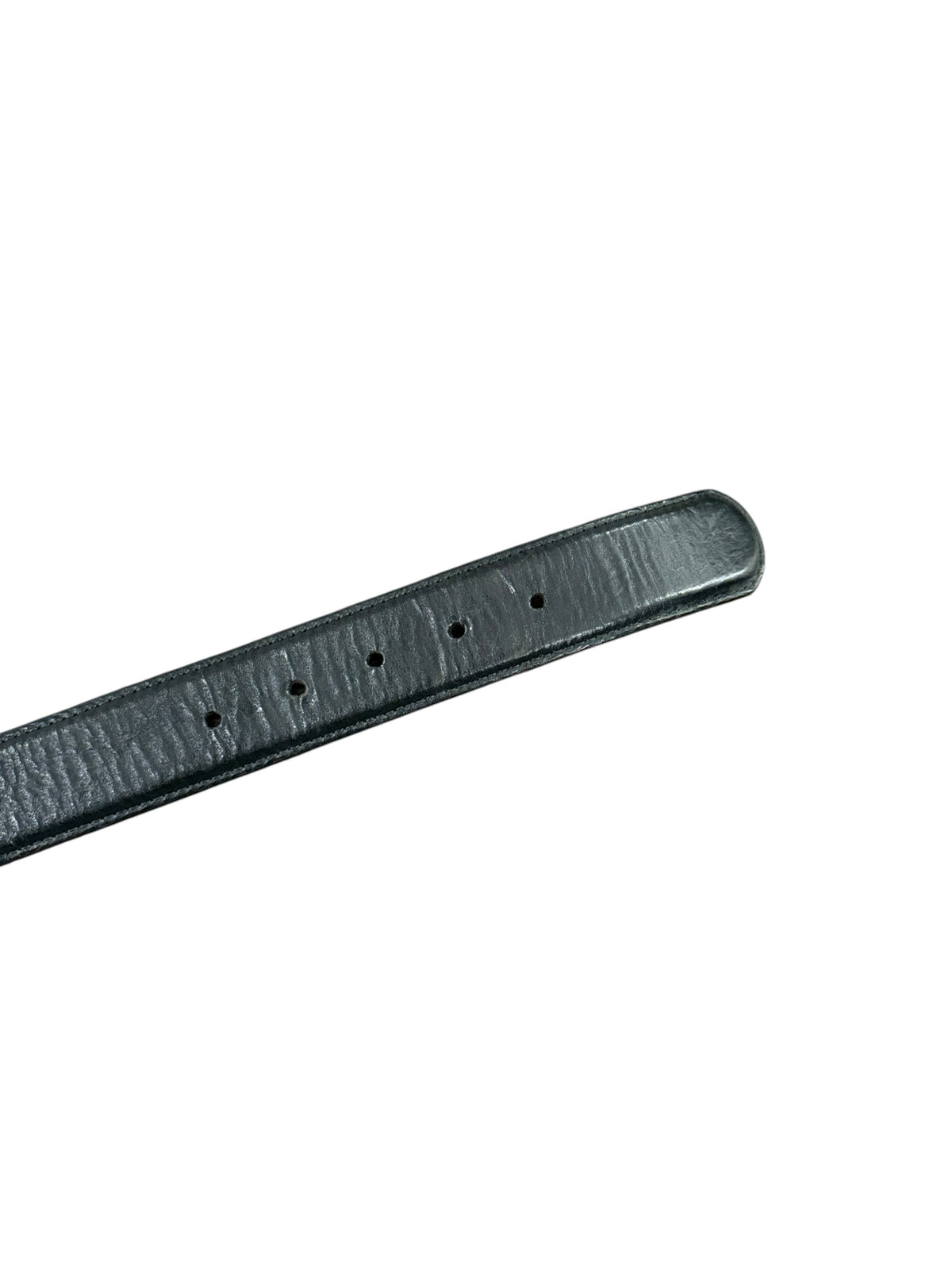 Chrome Hearts Black Leather Belt Strap