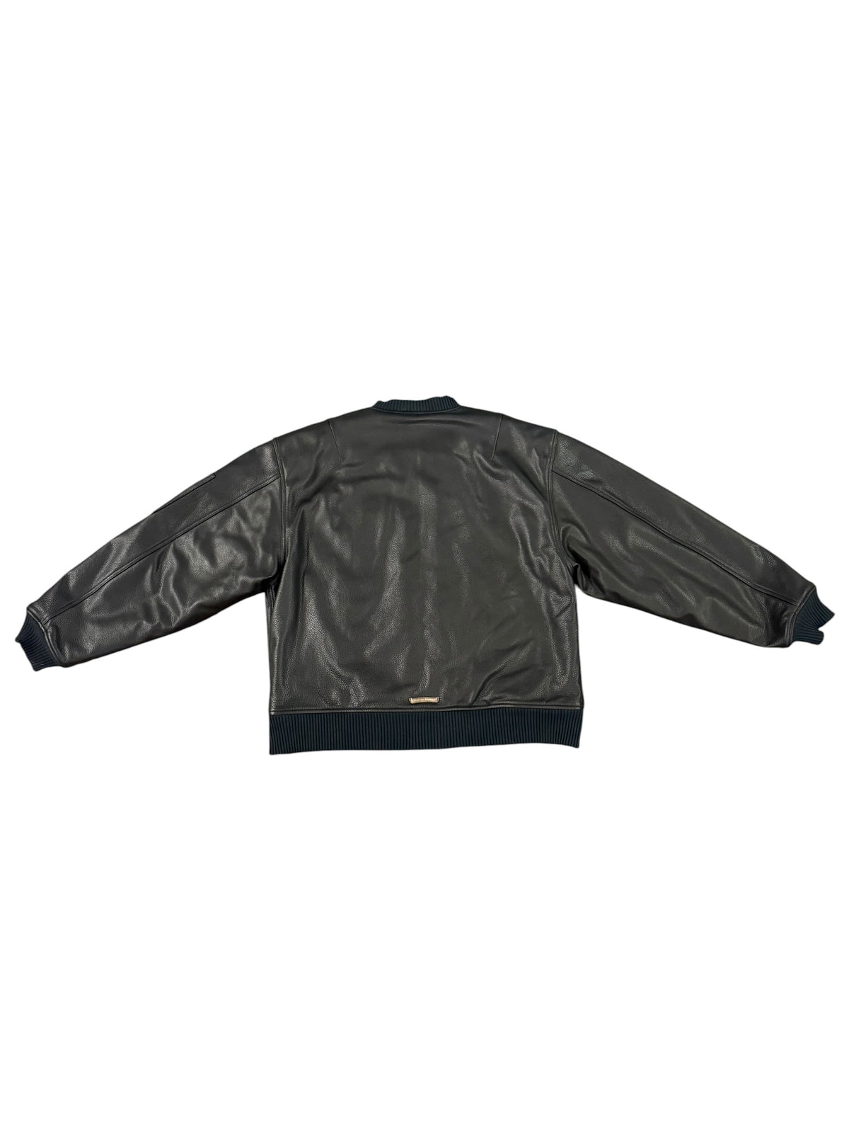 On Target CH Patch Leather Bomber