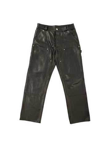 Chrome Hearts Leather Carpenter Pants