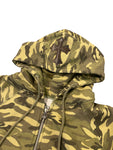 Chrome Hearts Vintage Camo Cross Patch Zip-Up Hoodie