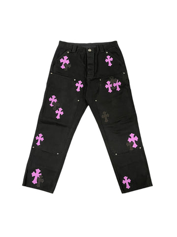 Chrome Hearts Cross Patch Carpenter Pants