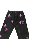 Chrome Hearts Cross Patch Carpenter Pants