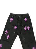 Chrome Hearts Cross Patch Carpenter Pants