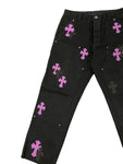 Chrome Hearts Cross Patch Carpenter Pants