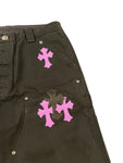 Chrome Hearts Cross Patch Carpenter Pants