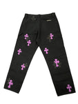 Chrome Hearts Cross Patch Carpenter Pants