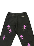 Chrome Hearts Cross Patch Carpenter Pants