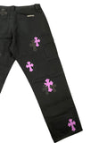 Chrome Hearts Cross Patch Carpenter Pants