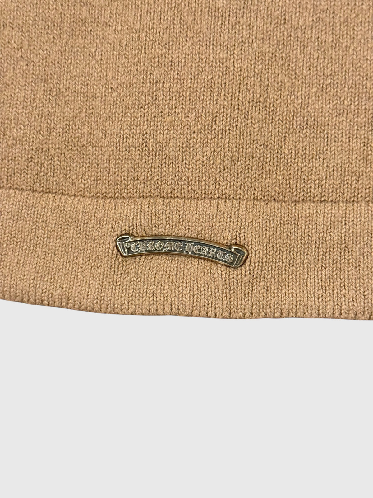 Chrome Hearts Sail'n Cross Patch Cashmere Zip-Up Hoodie