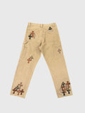 Chrome Hearts Cross Patch Herringbone Carpenter Pants