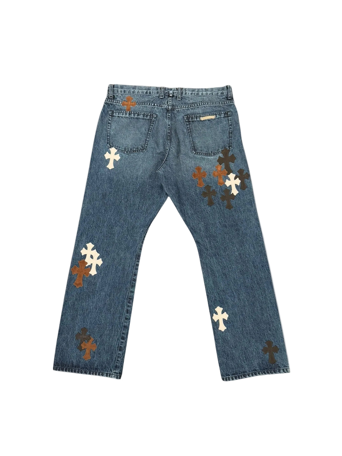 Chrome Hearts Cross Patch Denim Jeans