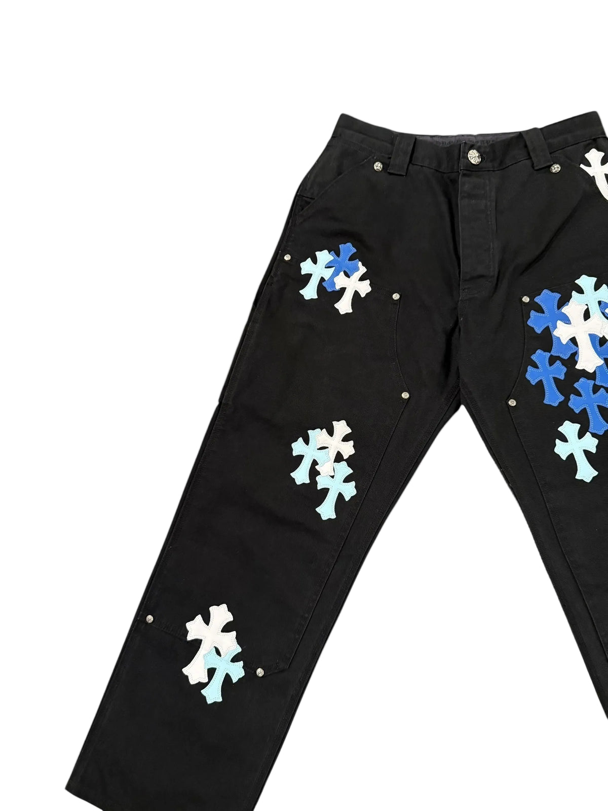 Chrome Hearts Cross Patch Carpenter Pants