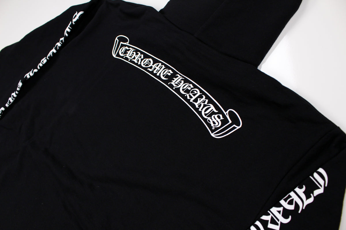 Chrome Hearts Hoodie "Scroll Logo"