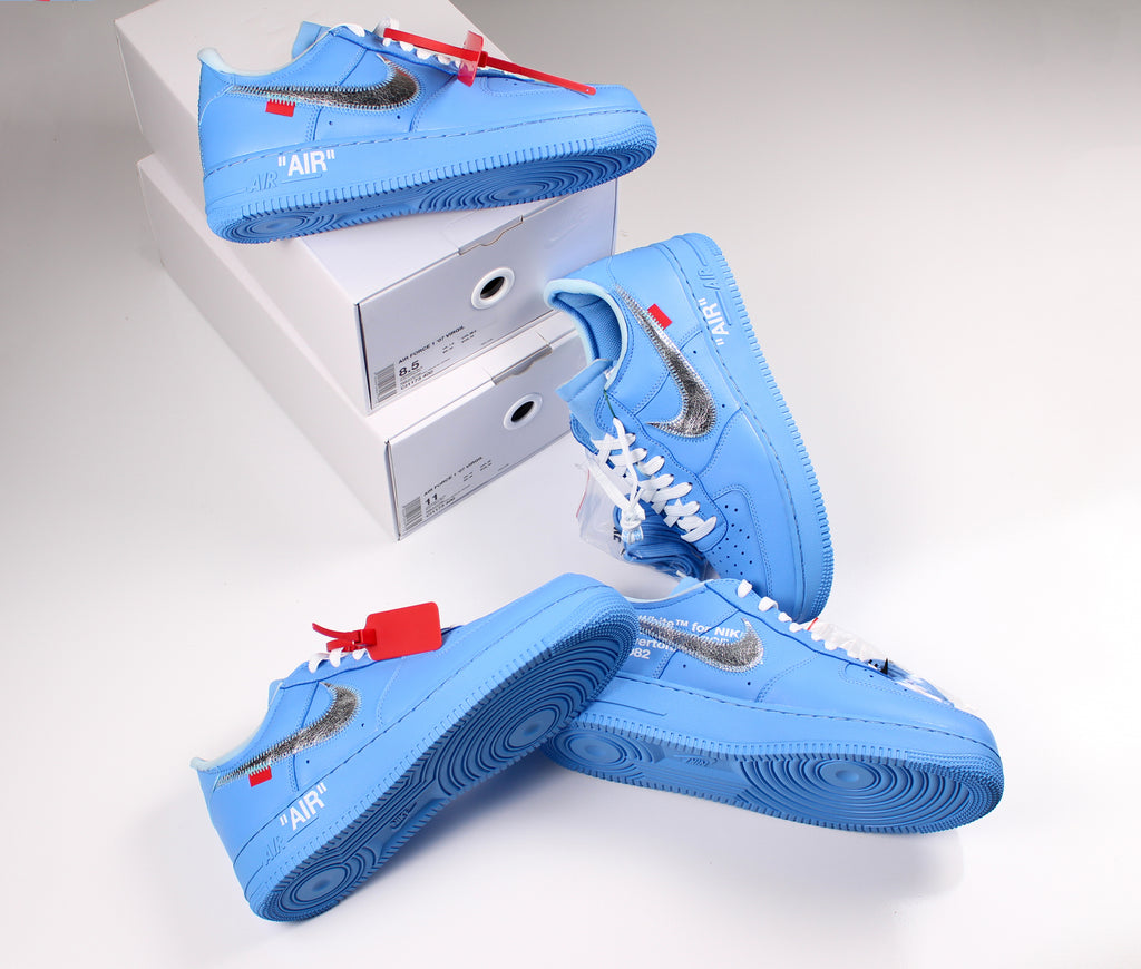 Nike Air Force 1 Low Off-White MCA University Blue – SWGN ESSENTAILS